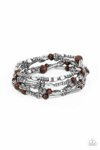 Load image into Gallery viewer, Jungle Jubilee - Brown Stretchy Bracelet