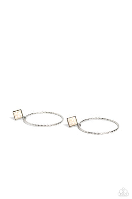 Canyon Circlet - White Post Earrings