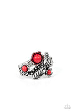 Load image into Gallery viewer, Wonderland Wildflower - Red Dainty Ring