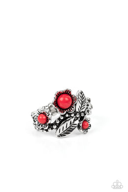 Wonderland Wildflower - Red Dainty Ring