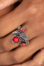 Load image into Gallery viewer, Wonderland Wildflower - Red Dainty Ring