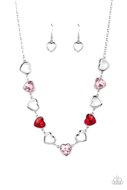 Contemporary Cupid - Multicolor Necklace