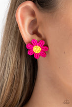 Load image into Gallery viewer, Sensational Seeds - Pink Post Earrings