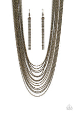 Load image into Gallery viewer, Cascading Chains - Brass Necklace