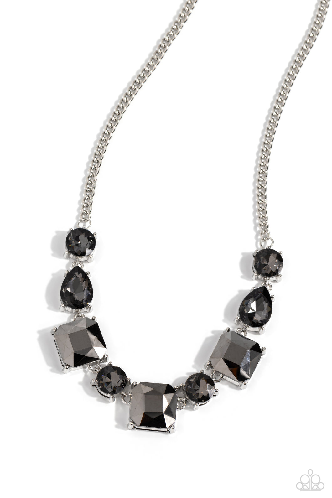 Elevated Edge - Silver Necklace