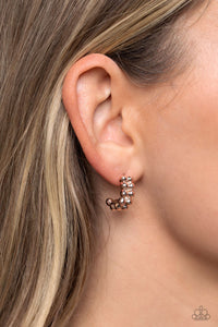 Bubbling Beauty - Rose Gold Hoop Earrings