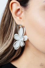 Load image into Gallery viewer, Glimmering Gardens - White Post Earrings