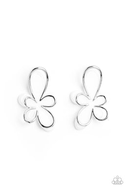 Glimmering Gardens - White Post Earrings