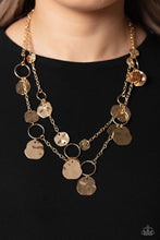 Load image into Gallery viewer, Hammered Horizons - Gold Necklace