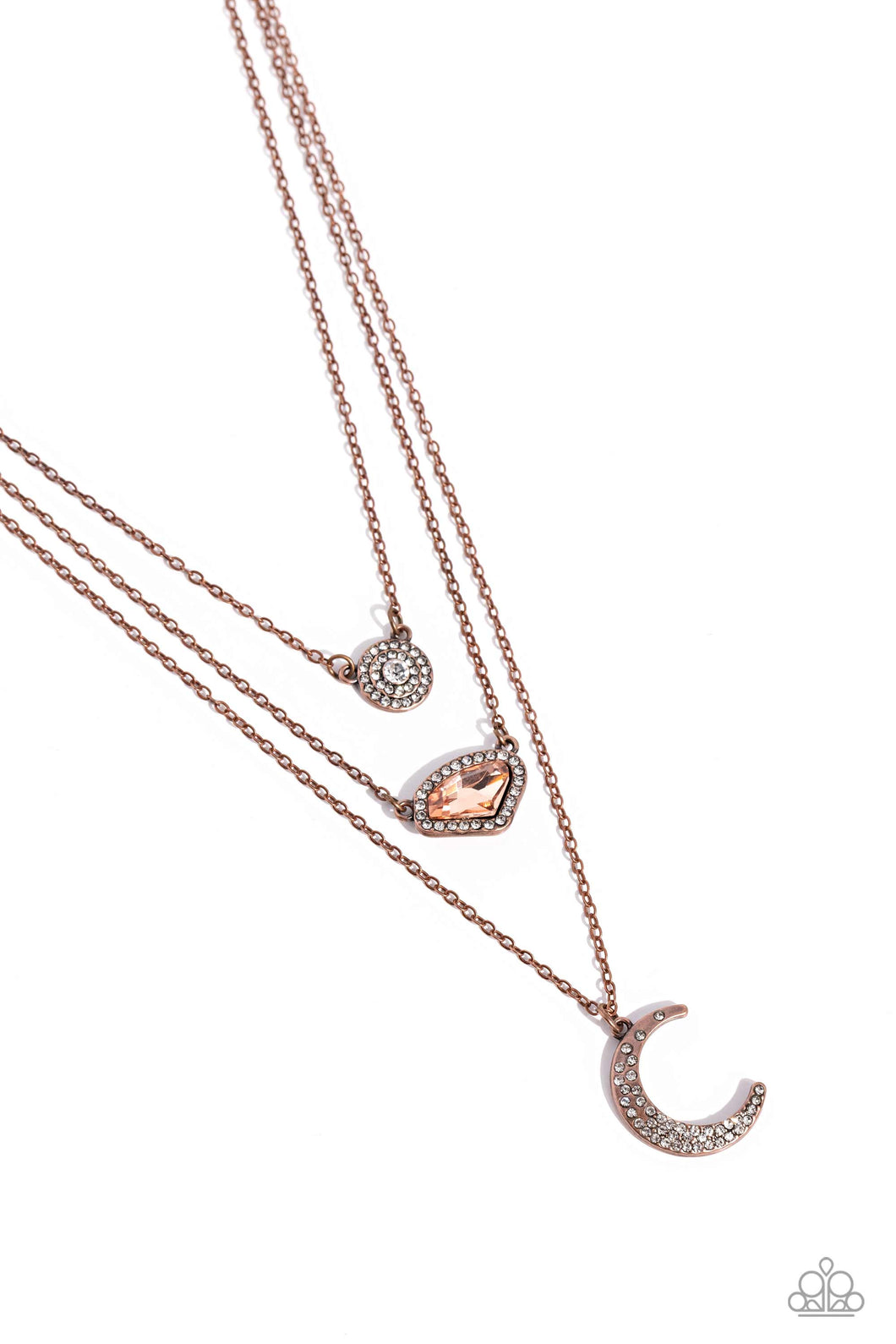 Lunar Lineup - Copper Necklace