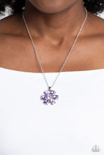 Load image into Gallery viewer, Fancy Flower Girl - Purple Necklace