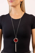 Load image into Gallery viewer, Tallahassee Tassel - Red Necklace