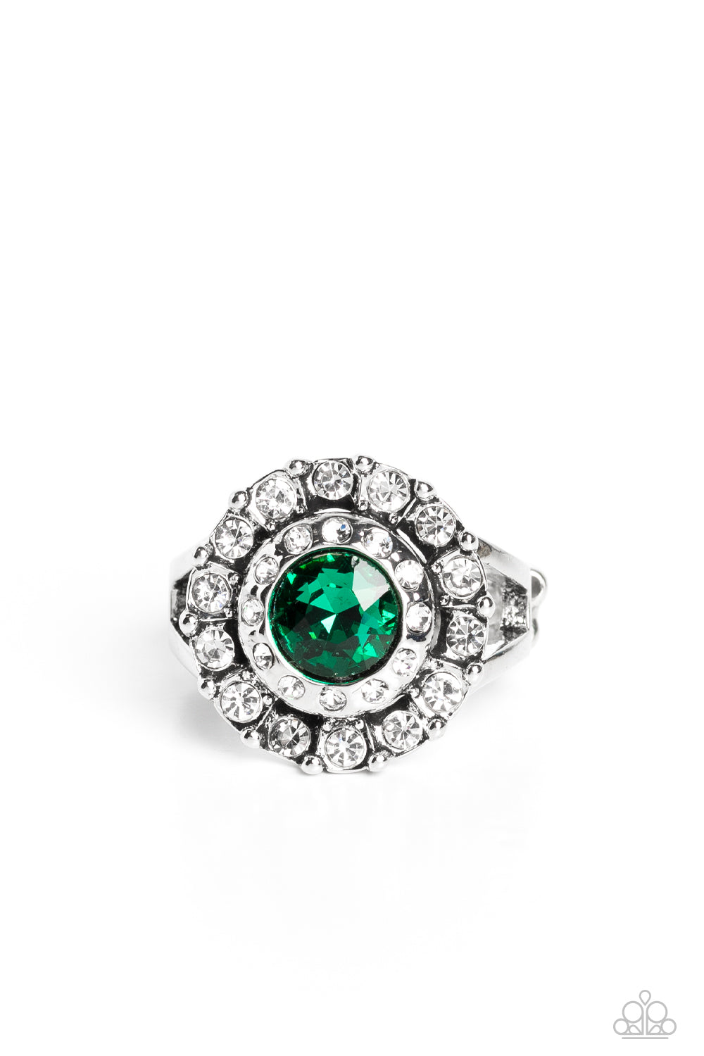 Twinkling Trance - Green Dainty Ring