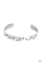 Load image into Gallery viewer, Starburst Shimmer - Blue Cuff Bracelet