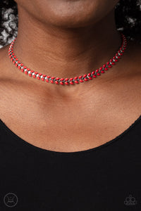 Grecian Grace - Red Choker Necklace