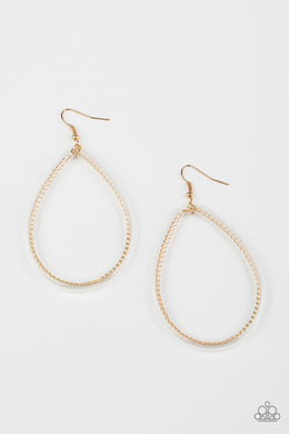 Just ENCASE You Missed It - Gold Earrings