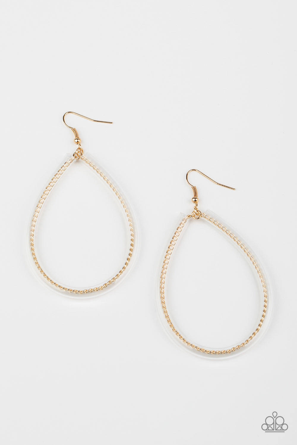 Just ENCASE You Missed It - Gold Earrings