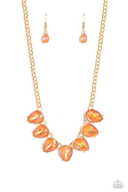 FLIRTY Dancing - Orange Necklace