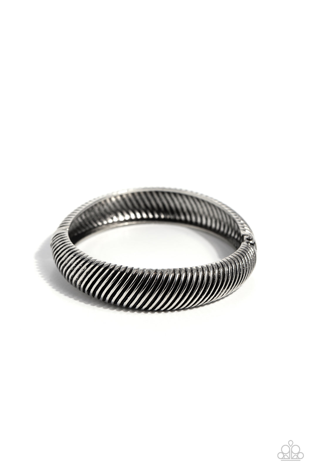 Jailhouse Jive - Silver Hinged Bracelet