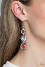 Load image into Gallery viewer, Marble Montage - Red Earrings