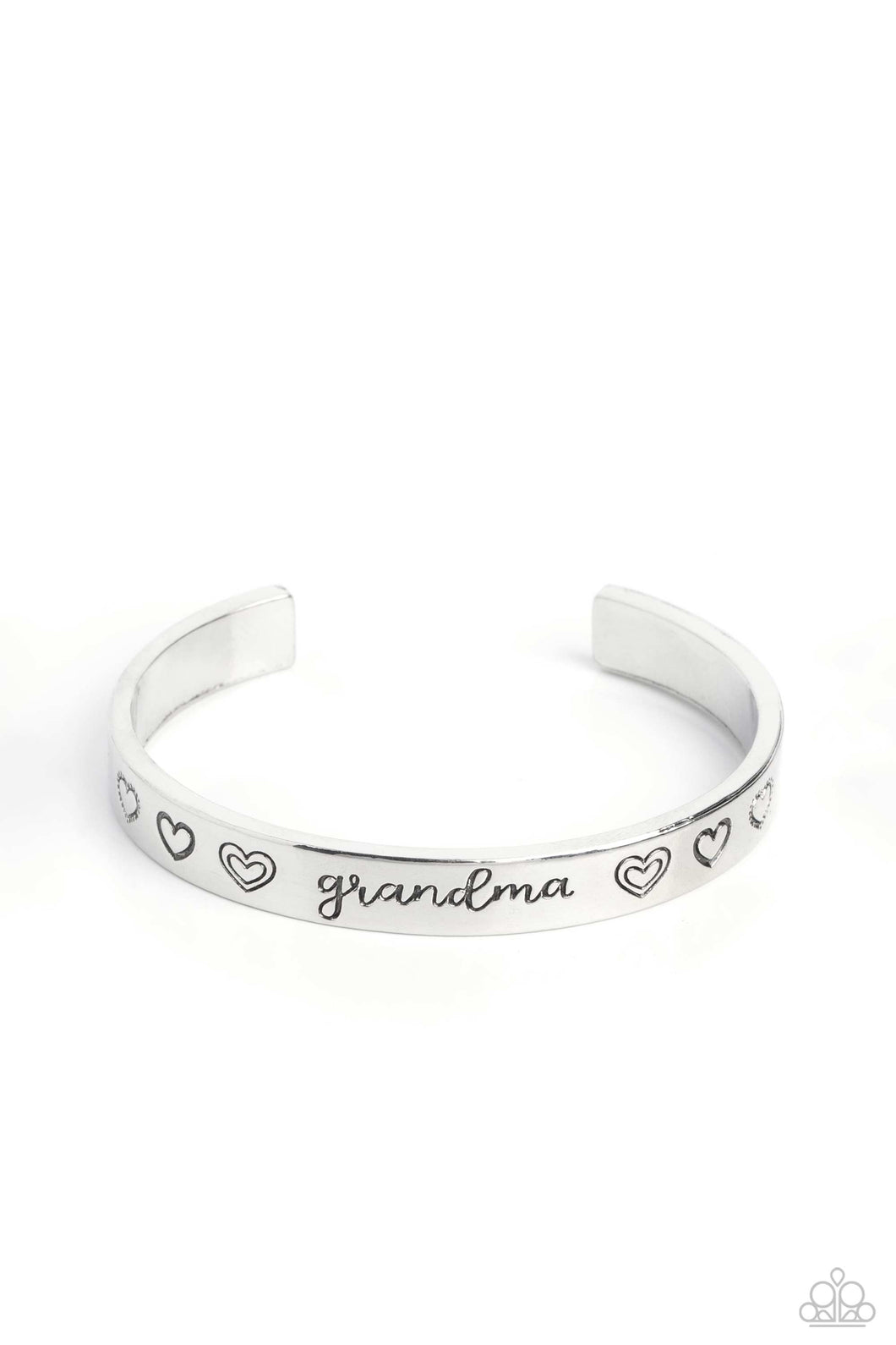 A Grandmothers Love - Silver Cuff Bracelet