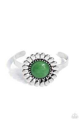 Organic Orchard - Green Cuff Bracelet