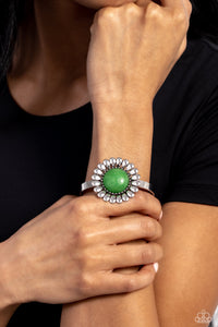 Organic Orchard - Green Cuff Bracelet