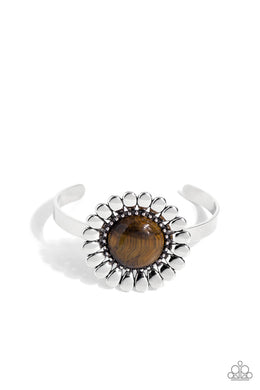 Organic Orchard - Brown Cuff Bracelet