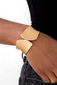 Sheared Sass - Gold Hinged Bracelet