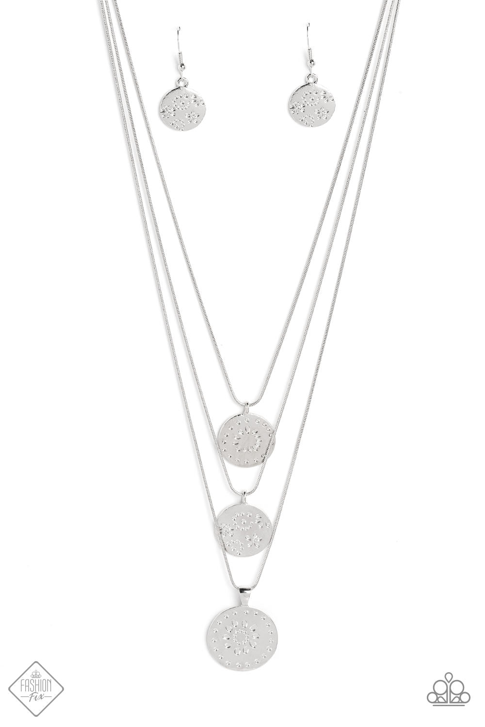 Caviar Charm - Silver Necklace