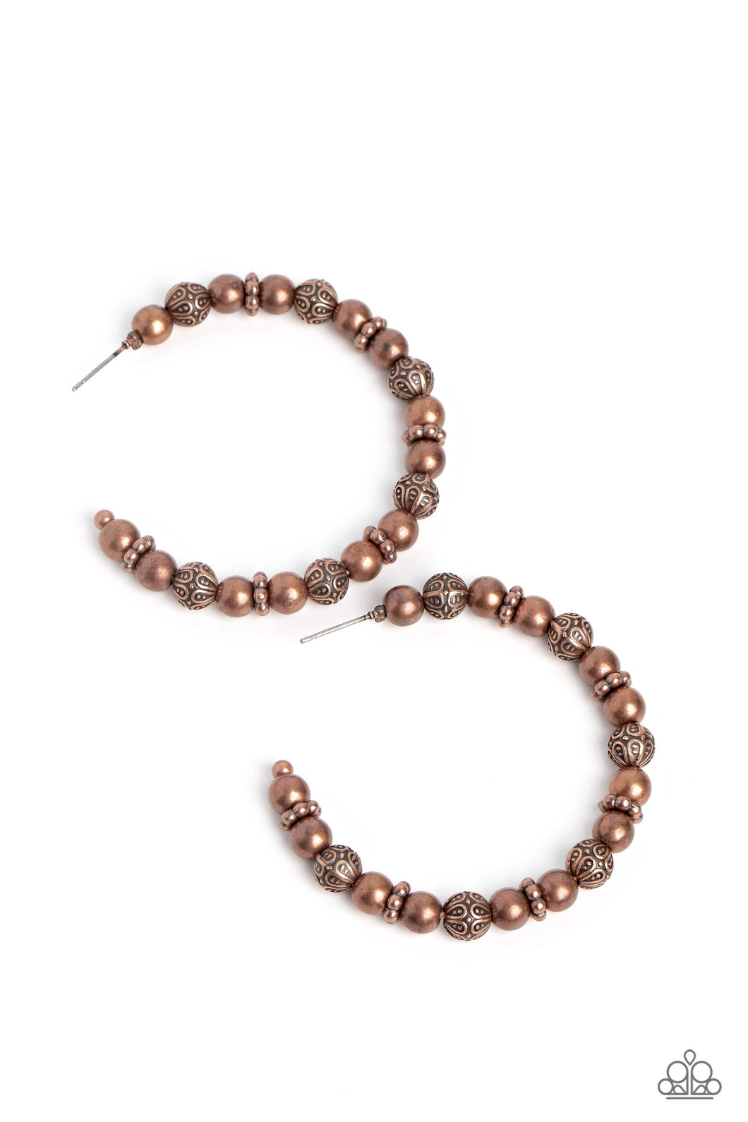 Rebuilt Ruins - Copper Hoop Earrings