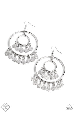 Caviar Command - Silver Earrings