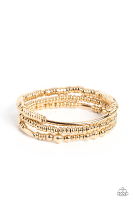 Monochromatic Medley - Gold Bracelets