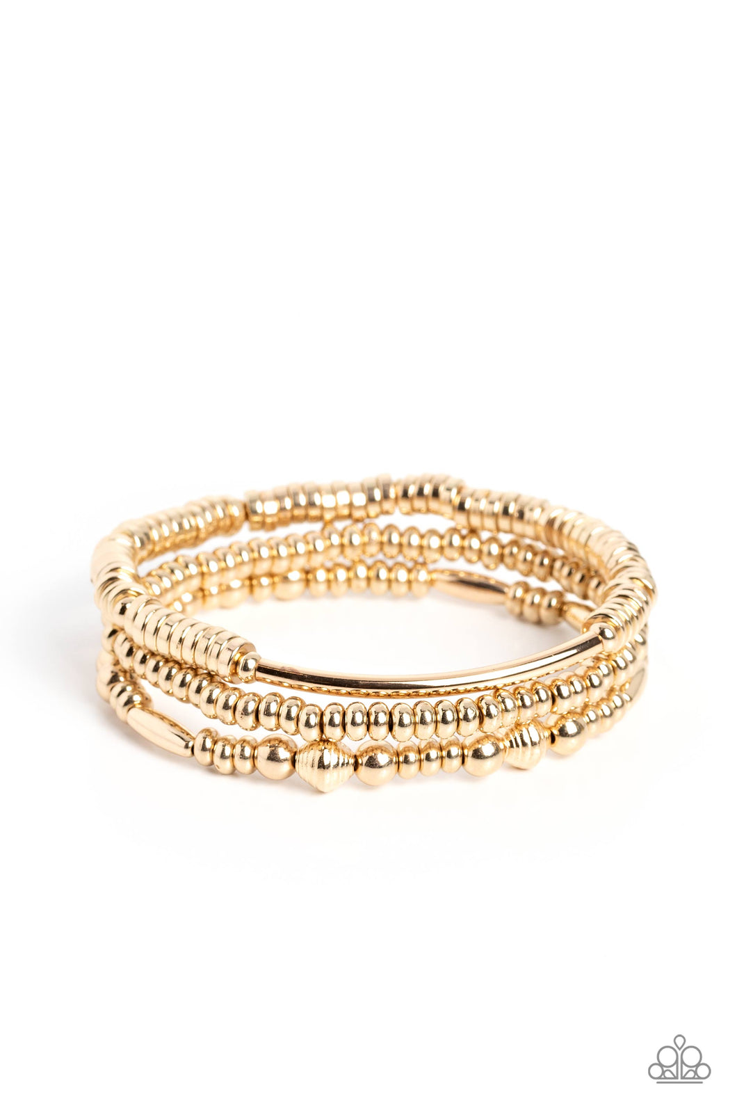 Monochromatic Medley - Gold Bracelets