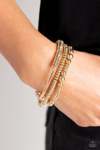 Monochromatic Medley - Gold Bracelets