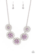 Load image into Gallery viewer, Mandala Mosaic - Purple Necklace