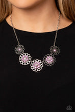 Load image into Gallery viewer, Mandala Mosaic - Purple Necklace