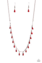 Load image into Gallery viewer, Drop-Dead Dance - Red Necklace