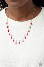 Load image into Gallery viewer, Drop-Dead Dance - Red Necklace