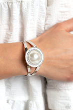 Load image into Gallery viewer, Put On The GLITZ - White Cuff Bracelet