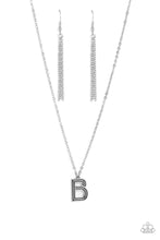 Load image into Gallery viewer, Leave Your Initials - B - Silver Necklace