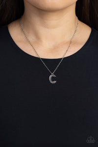 Leave Your Initials - C - Silver Necklace