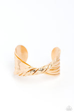 Load image into Gallery viewer, Radiant Ribbons - Gold Cuff Bracelet