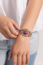 Load image into Gallery viewer, Natural Need - Purple Cuff Bracelet