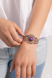 Natural Need - Purple Cuff Bracelet