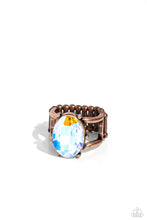 Load image into Gallery viewer, Prismatically Pronged - Copper Ring