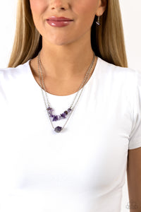 Chiseled Caliber - Purple Necklace