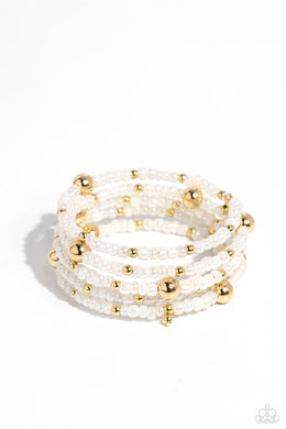 Refined Retrograde - Gold Coil Bracelet