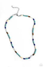 Load image into Gallery viewer, Oasis Outline - Blue Necklace