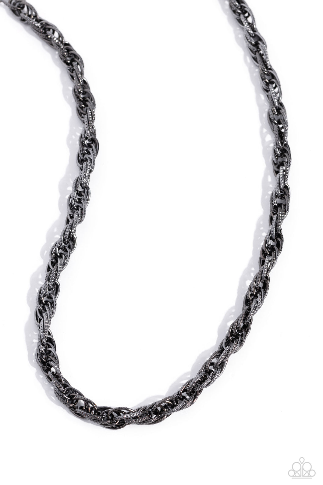 Braided Ballad - Black Gunmetal Necklace